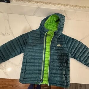 Stio Lime Green and Teal Jacket